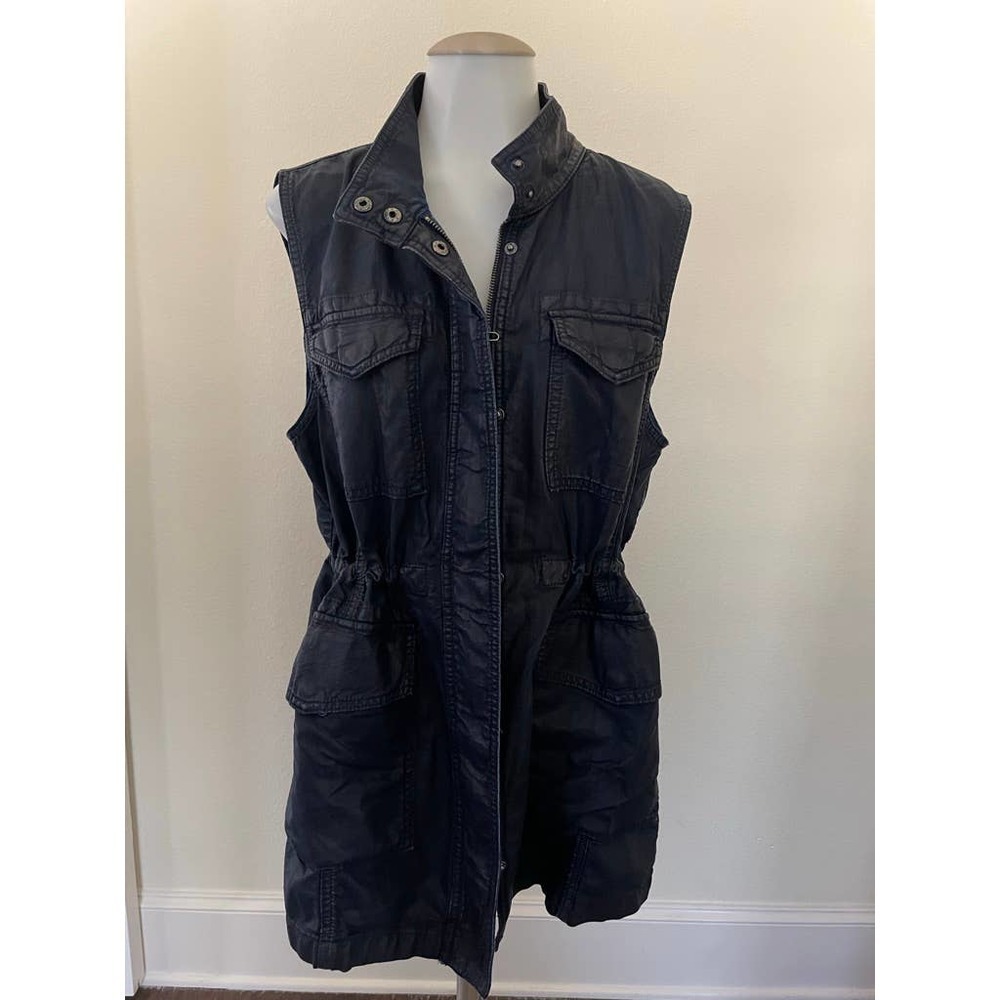 Banana Republic Cargo Vest - Navy, Rain Proof